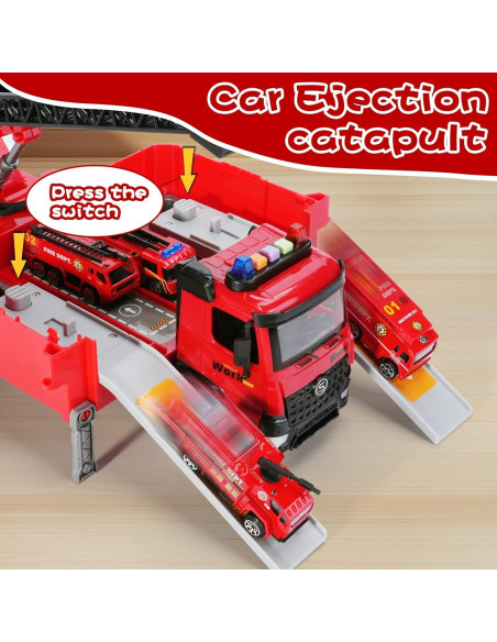 Camión de Bomberos Juguete FEIDAMA con Luz y Sonido Camión de Bomberos Juguete FEIDAMA con Luz y Sonido