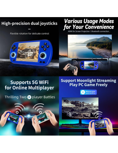 Consola de Juegos Portátil ANBERNIC RG40XX H 64GB Pantalla 4"