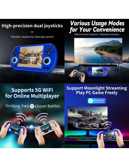 Consola de Juegos Portátil ANBERNIC RG40XX H 64GB Pantalla 4"