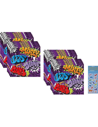 Suministros Fiesta Cumpleaños TMNT Tortugas Ninja 32 Servilletas