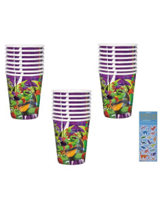 Vasos de Papel TMNT Tortugas Ninja 24 unidades 266ml