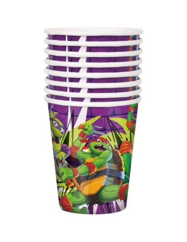 Vasos de Papel TMNT Tortugas Ninja 24 unidades 266ml