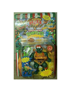 Lanzador de Pizza Tortugas Ninja Michelangelo 1994 - 6 Discos