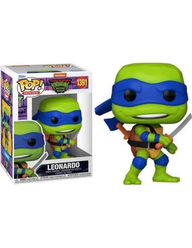 Figura de Vinilo Pop! Tortugas Ninja Leonardo Funko 9.5 cm