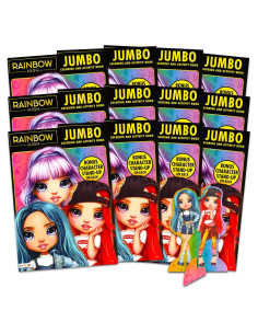 Libros de Actividades Jumbo Rainbow High - Paquete de 12