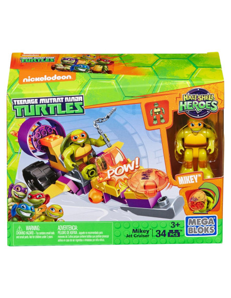 Mega Bloks Jet Cruiser de Mikey TMNT - Construcción 181g
