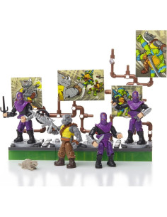 Set de Construcción Mega Bloks TMNT Rocksteady y Soldados Pie 2