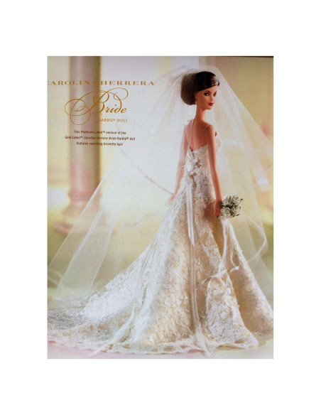 Muñeca Barbie Novia Carolina Herrera Platino 30.48cm Muñeca Barbie Novia Carolina Herrera Platino 30.48cm