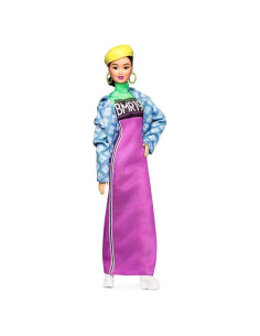 Muñeca Barbie BMR1959 Poseable con Vestido de Motocross Neón