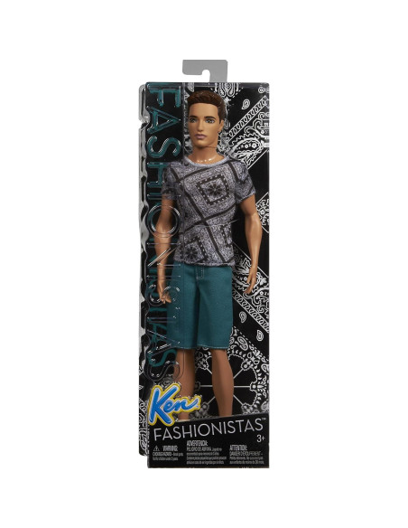 Muñeco Ryan Fashionistas Barbie con pantalones cortos y camisa