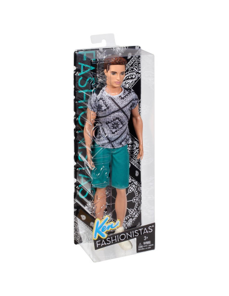 Muñeco Ryan Fashionistas Barbie con pantalones cortos y camisa