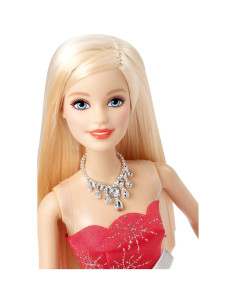 Muñeca Barbie Vacaciones 2015 con Vestido Rojo y Accesorios 2