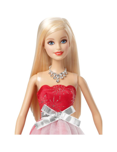 Muñeca Barbie Vacaciones 2015 con Vestido Rojo y Accesorios