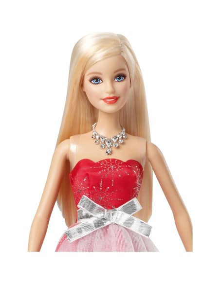 Muñeca Barbie Vacaciones 2015 con Vestido Rojo y Accesorios