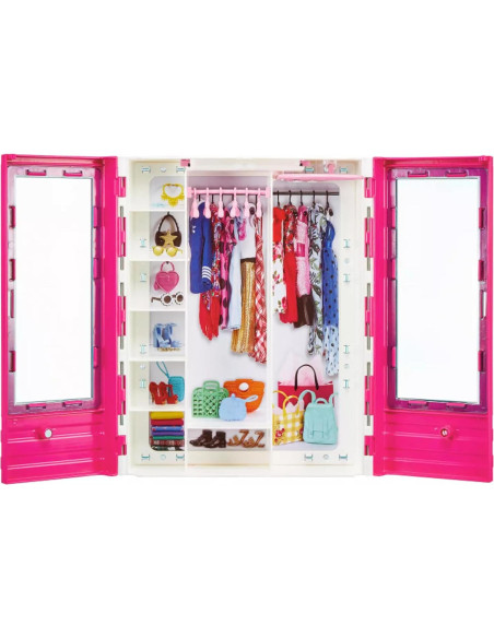 Muñeca Barbie y Ken con coche convertible rosa y accesorios Muñeca Barbie y Ken con coche convertible rosa y accesorios