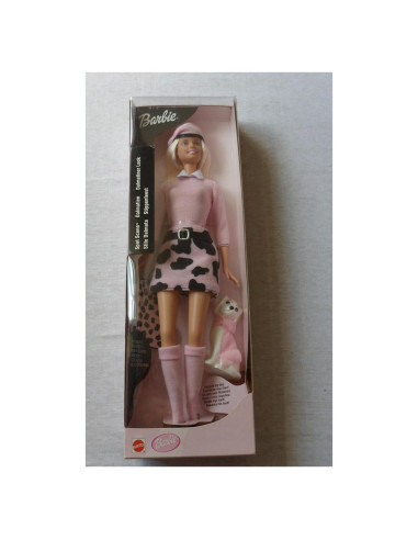 Muñeca Barbie Escena de Spot con Dálmata 2001 Mattel