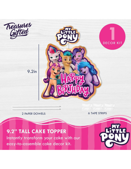 Toppers de Pastel My Little Pony Treasures Gifted - 5 Piezas
