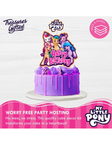 Toppers de Pastel My Little Pony Treasures Gifted - 5 Piezas