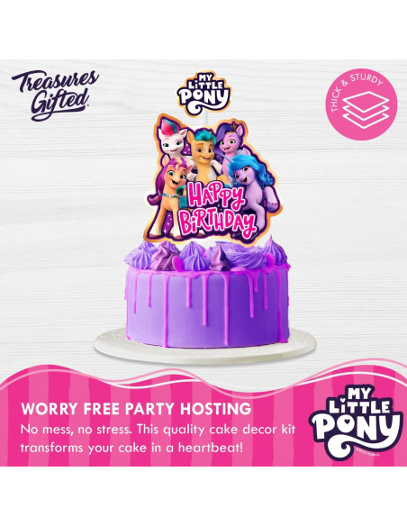 Toppers de Pastel My Little Pony Treasures Gifted - 5 Piezas