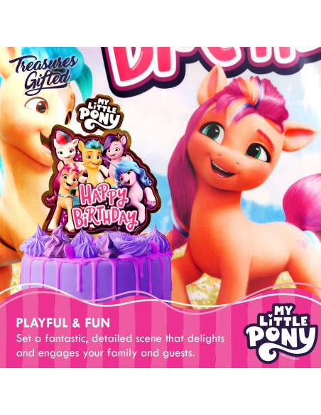 Toppers de Pastel My Little Pony Treasures Gifted - 5 Piezas