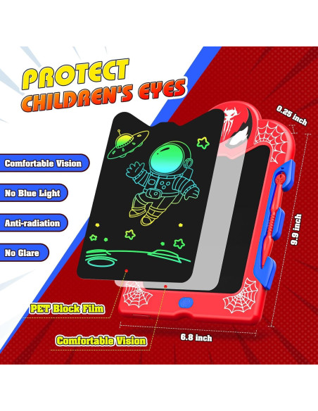Tablet de Escritura LCD Spidolapse 8.5" Colorida para Niños
