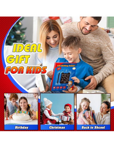 Tablet de Escritura LCD Spidolapse 8.5" Colorida para Niños