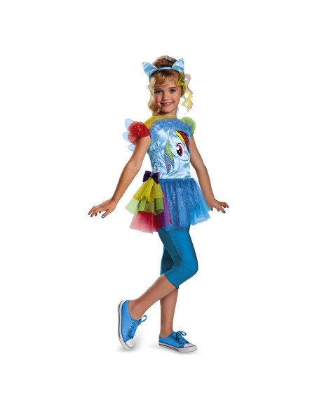 Disfraz Clásico Rainbow Dash My Little Pony Hasbro Niña 4-6 años Disfraz Clásico Rainbow Dash My Little Pony Hasbro Niña 4-6 años