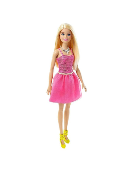 Muñeca Barbie Glitz con Vestido de Fiesta Rosa y Accesorios