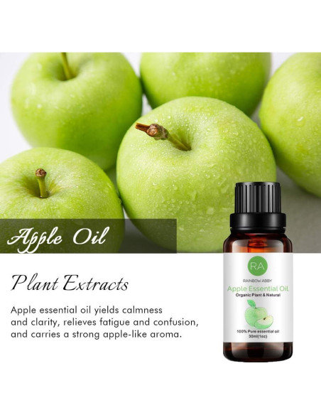 Aceite Esencial de Manzana 30ml - Orgánico para Difusor y Cuidado de la Piel