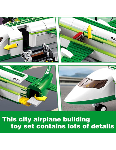 Juego de Construcción de Avión de Carga BDXEJV 383 Piezas