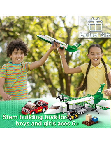 Juego de Construcción de Avión de Carga BDXEJV 383 Piezas