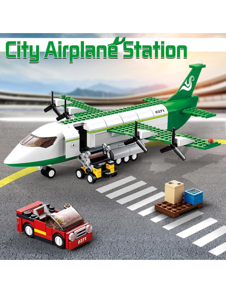 Juego de Construcción de Avión de Carga BDXEJV 383 Piezas Juego de Construcción de Avión de Carga BDXEJV 383 Piezas