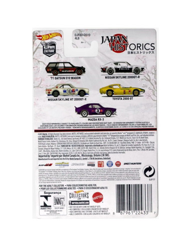 Hot Wheels Nissan Skyline HT 2000GT-X 1:64 Historias de Japón