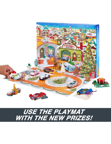 Calendario de Adviento Hot Wheels 2023 con 8 coches y accesorios