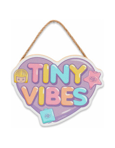 Cartel de Madera Polly Pocket Tiny Vibes - Decoración Pastel