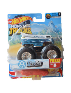 Autobús Drag Hot Wheels Monster Trucks Re Aplastable 158g