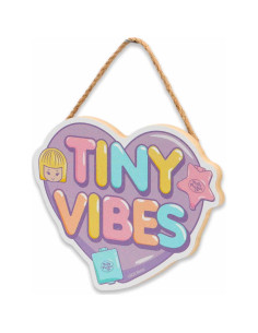 Cartel de Madera Polly Pocket Tiny Vibes - Decoración Pastel 2