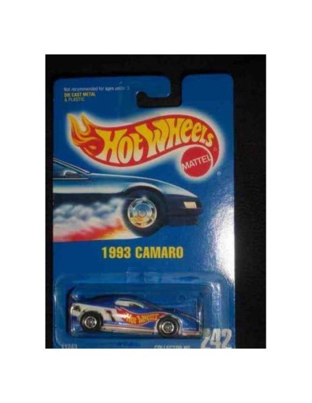 Coche Coleccionable Hot Wheels Camaro 1993 Azul Metal Flake Coche Coleccionable Hot Wheels Camaro 1993 Azul Metal Flake