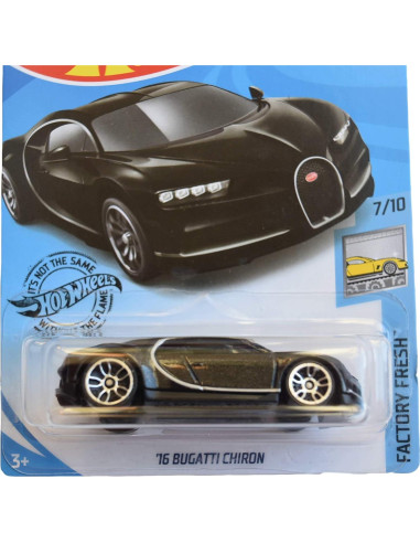 Hot Wheels Bugatti Chiron 1:64 Coleccionable Negro