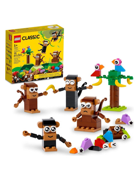 LEGO Clásico Mono Diversión Creativa 11031 - 135 Piezas 5+