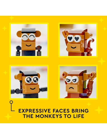 LEGO Clásico Mono Diversión Creativa 11031 - 135 Piezas 5+