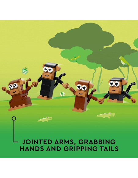 LEGO Clásico Mono Diversión Creativa 11031 - 135 Piezas 5+