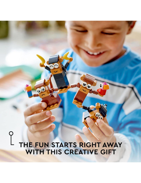 LEGO Clásico Mono Diversión Creativa 11031 - 135 Piezas 5+