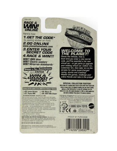 Hot Wheels Nissan Z 2002 Primera Edición Coleccionable