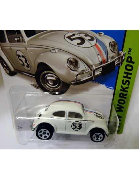 Hot Wheels Volkswagen Beetle Herbie 1:64 Blanco 2014 Hot Wheels Volkswagen Beetle Herbie 1:64 Blanco 2014