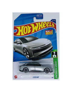 Auto de colección Hot Wheels Lucid Air 2022 Plata 147/250