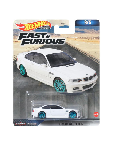 Hot Wheels BMW M3 E46 Rápido y Furioso - 6.99x16.51cm
