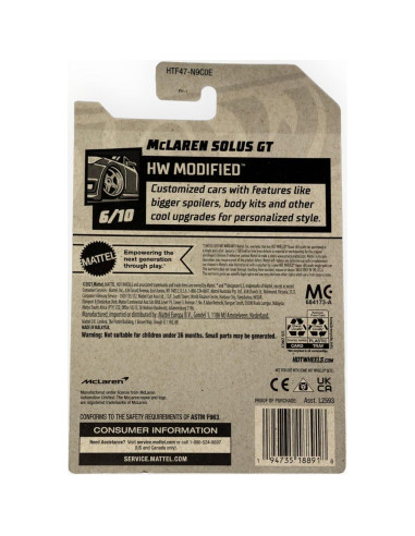 Auto de Juguete McLaren Solus GT Mattel 2021 Metal 17.15cm