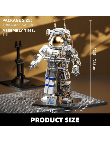 Juego de Bloques de Construcción TYCOLE Astronauta 860 Piezas