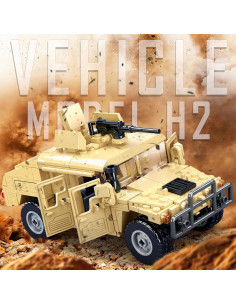 Conjunto de Vehículo Militar Todo Terreno Sluban 265 PCS 2